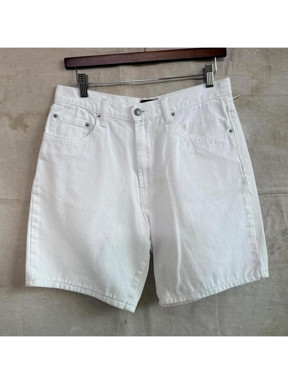 Vintage 90 GAP White Denim Shorts Size 29